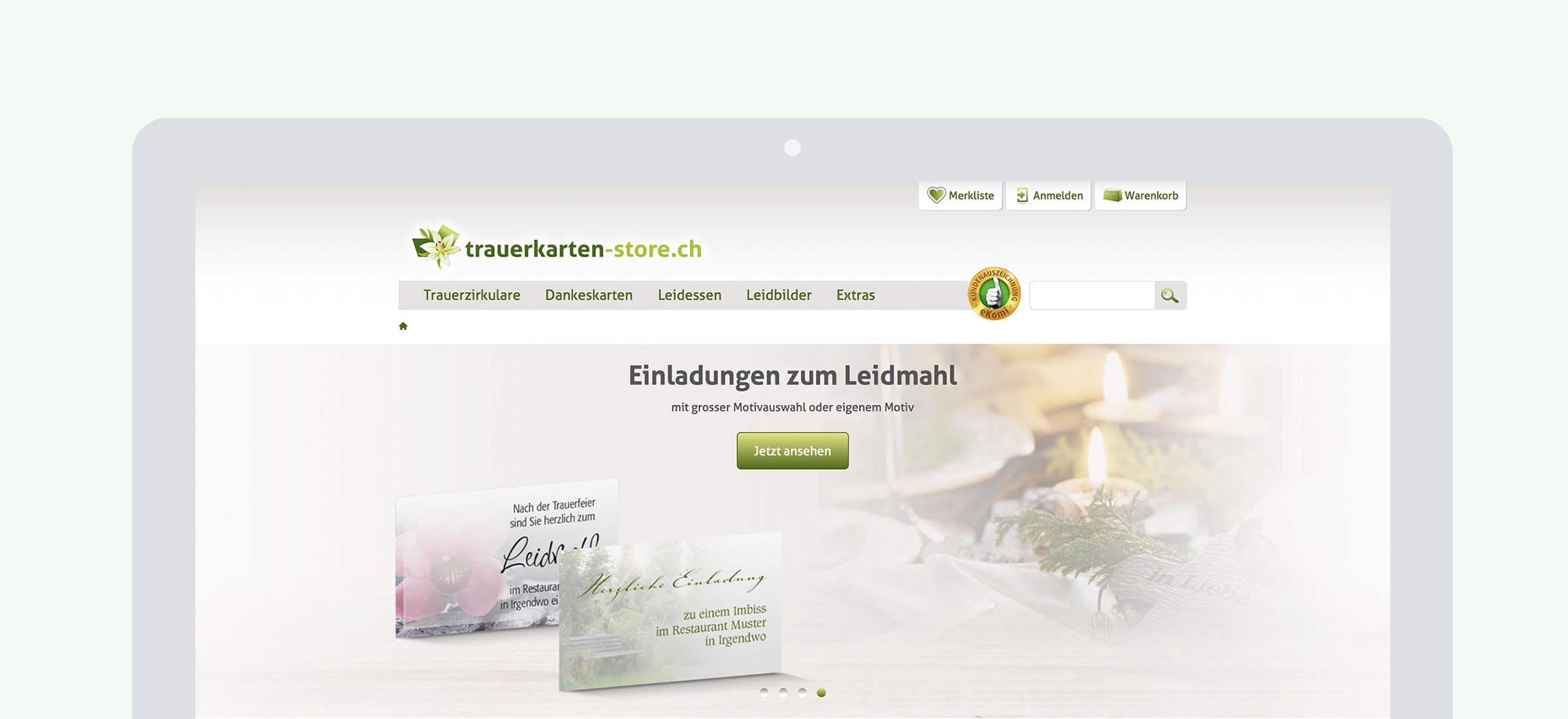 Trauerkartenstore